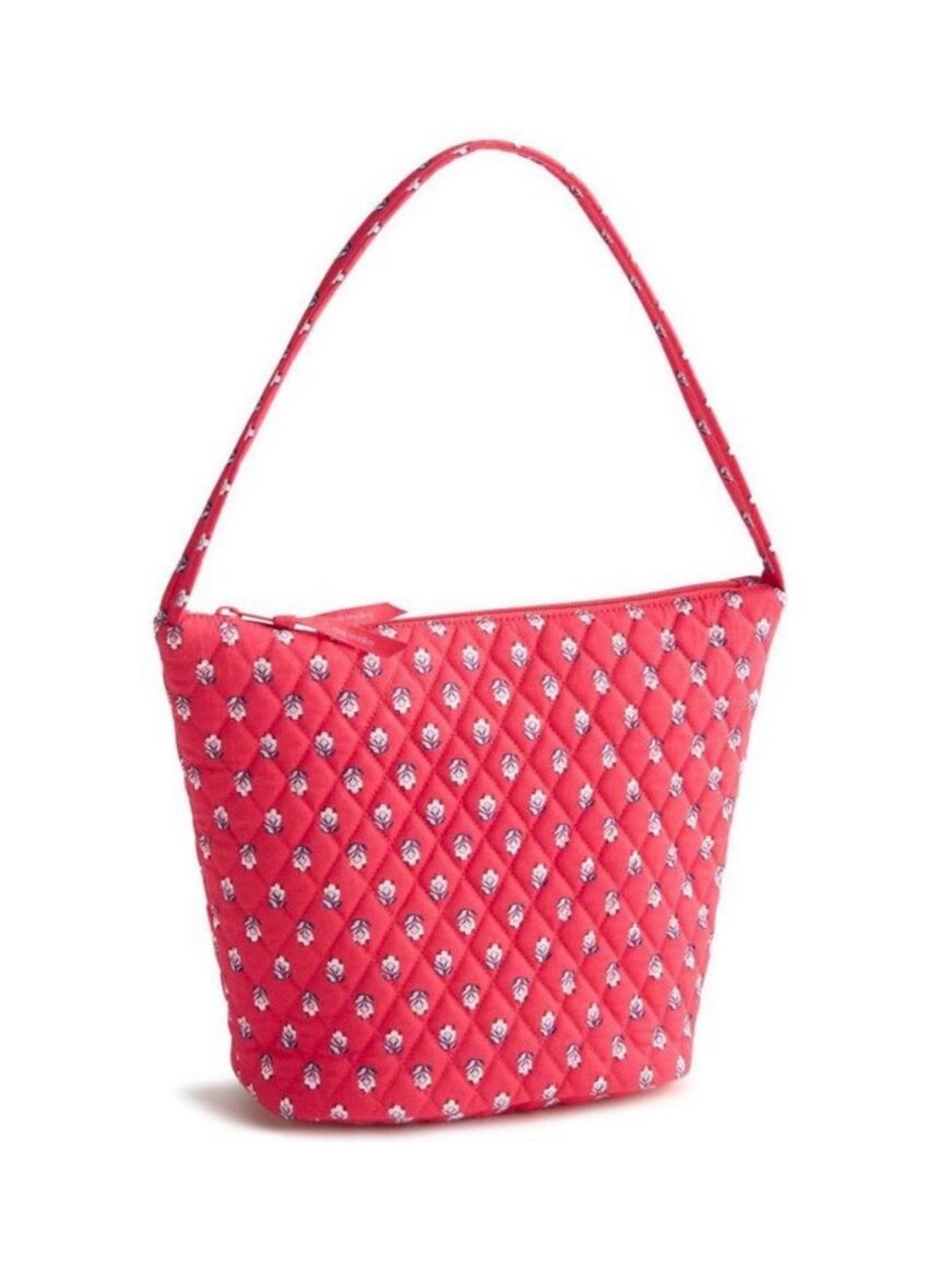 Vera Bradley Shoulder Bucket Bag. NWT Hibiscus Bluebell Ditsy